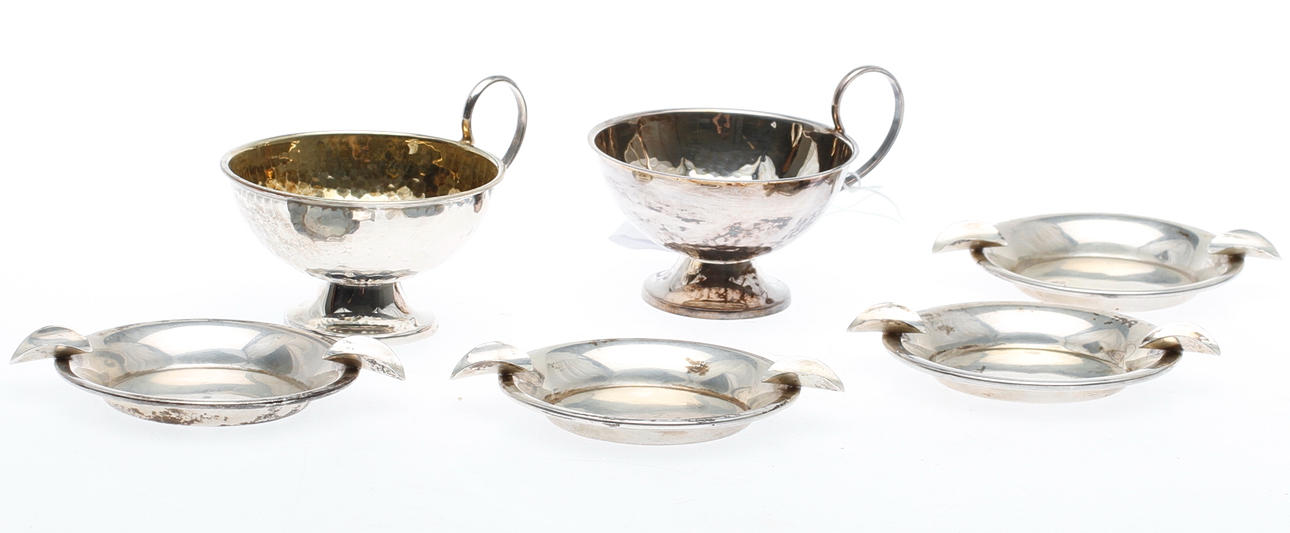 SILVERFÖREMÅL, 6 delar, vikt ca 140 gram.