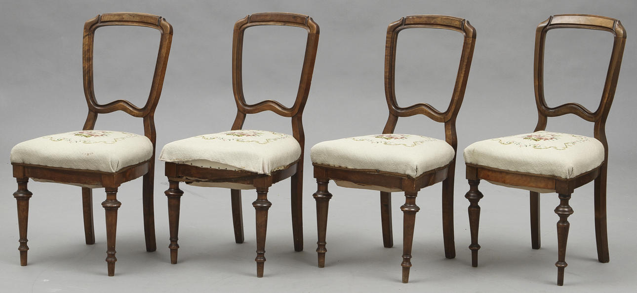 STOLAR, 4 st, nyrenässans, 1800-talets slut.