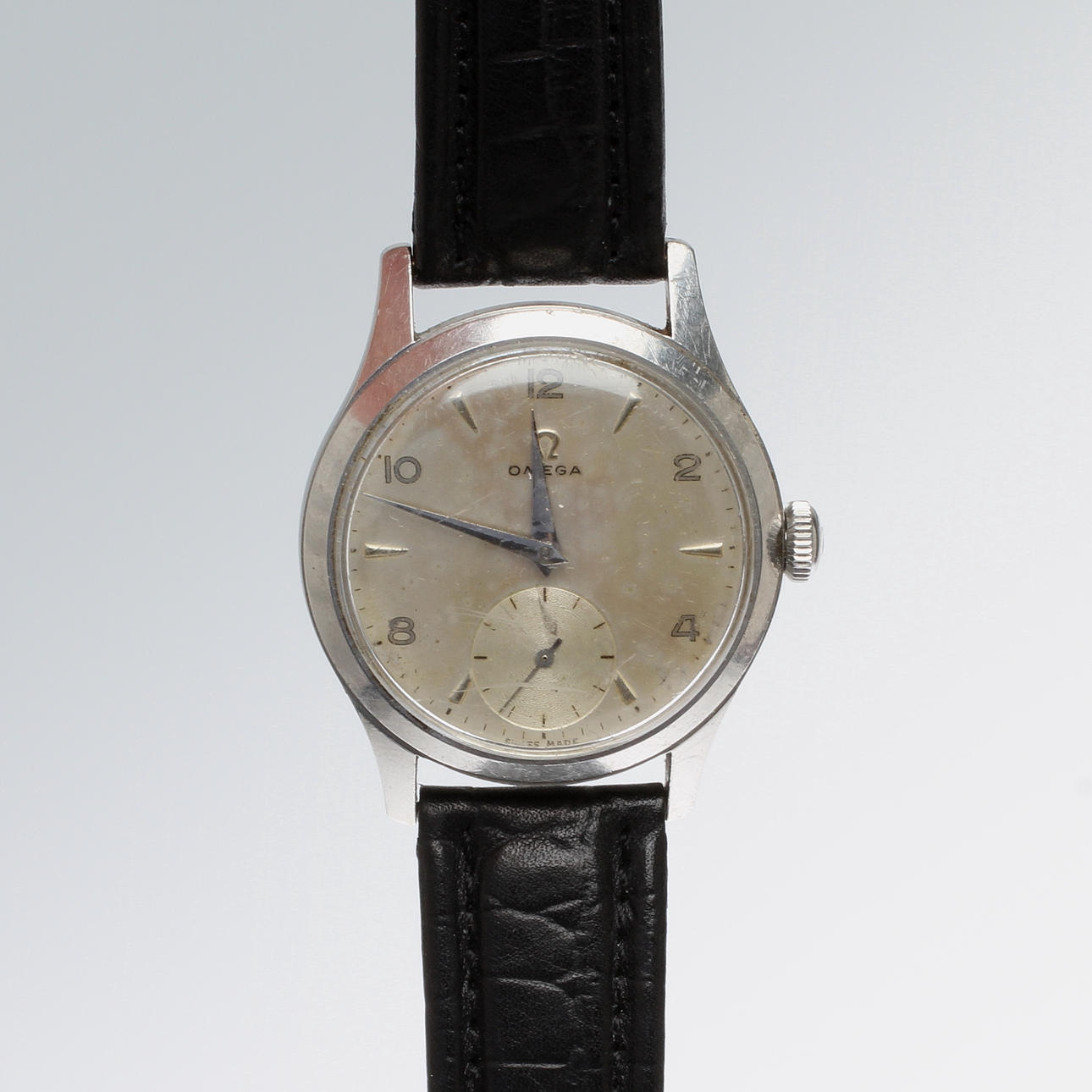 ARMBANDSUR, Omega, cal. 265, manuell, boett av stål.