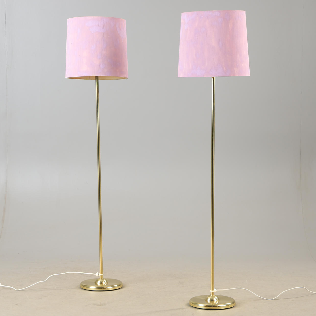 FLOOR LAMPS, 1 pair, brass, IKEA.