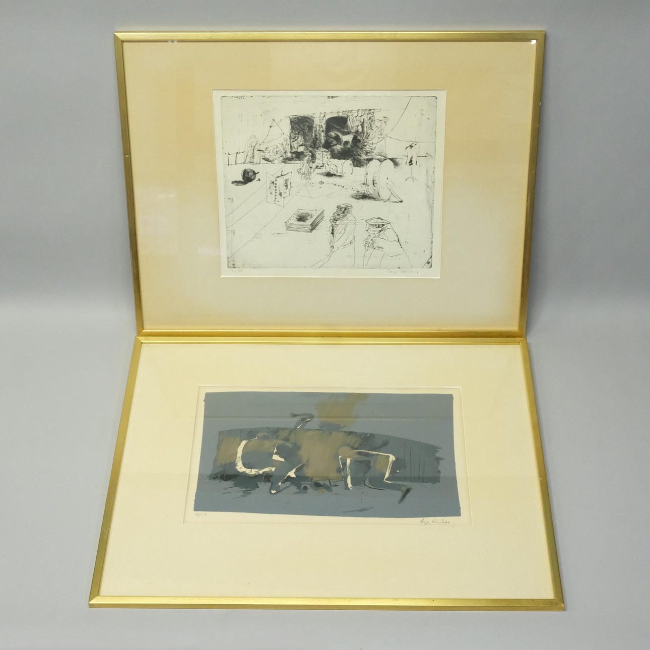 CREATE LINDELL, LITHOGRAPHY. AS WELL AS TAKE THIRSTING, ETCHING.