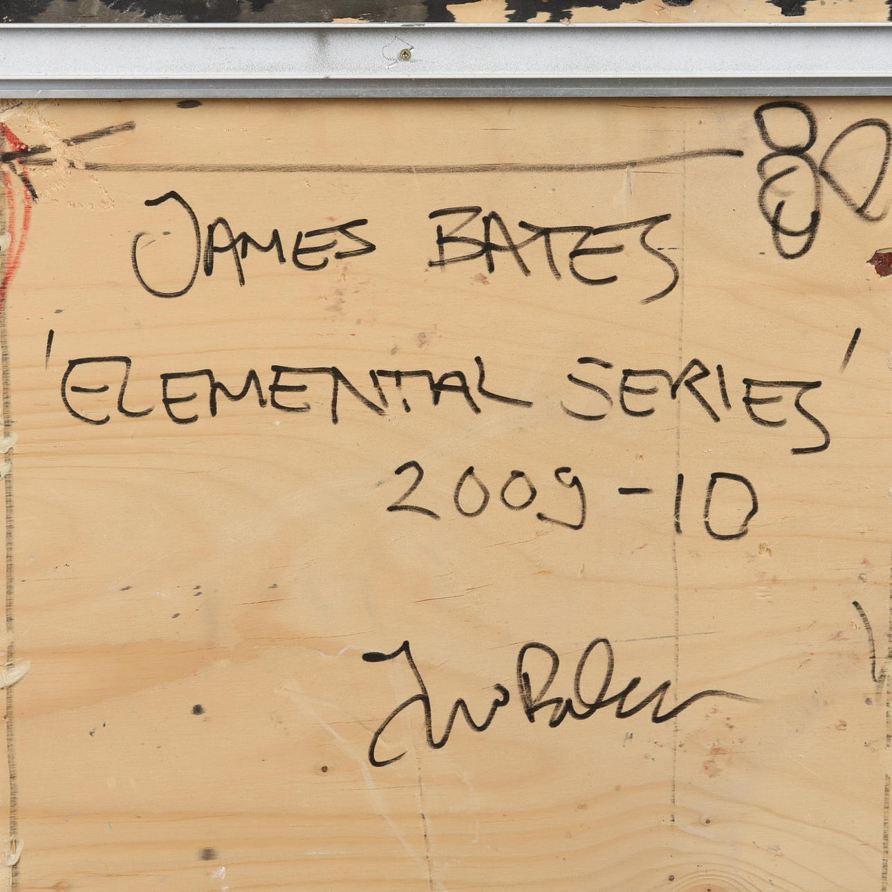 JAMES BATES. BLANDTEKNIK PÅ PLYWOOD ”Elemental II”, Elemental Series ...