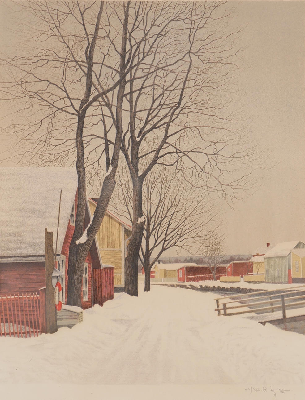 REINHOLD LJUNGGREN. Lithograph, signed.