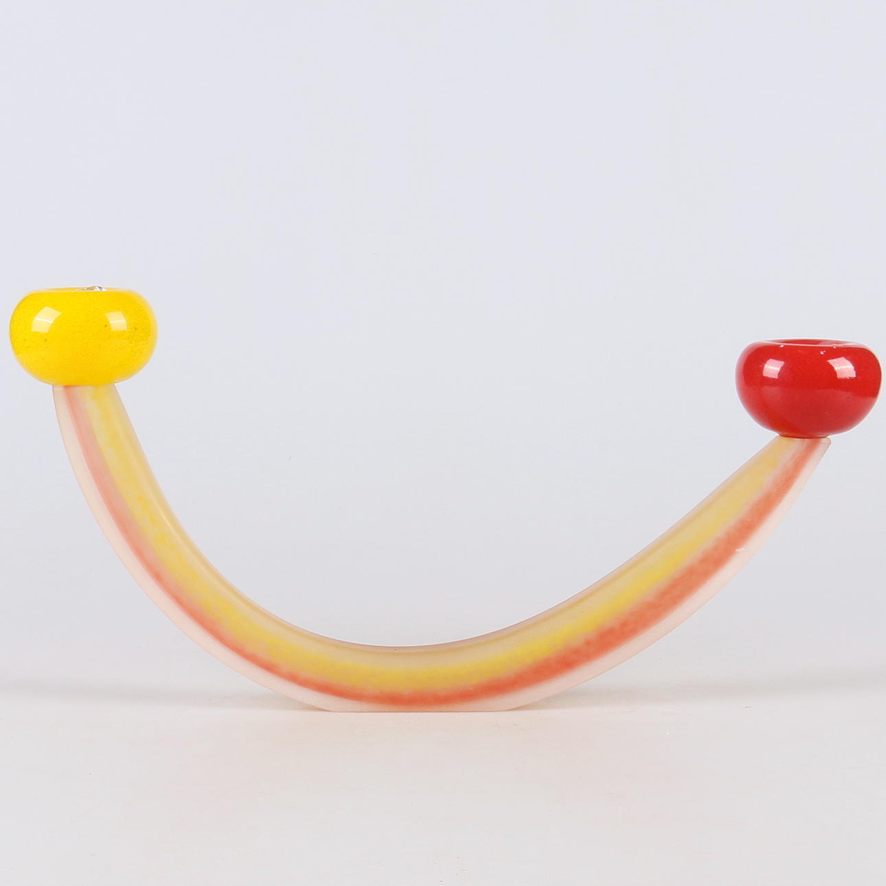 KONSTGLAS, ljusstake, Ebba von Wachenfeldt, Skeppsta Hytta.