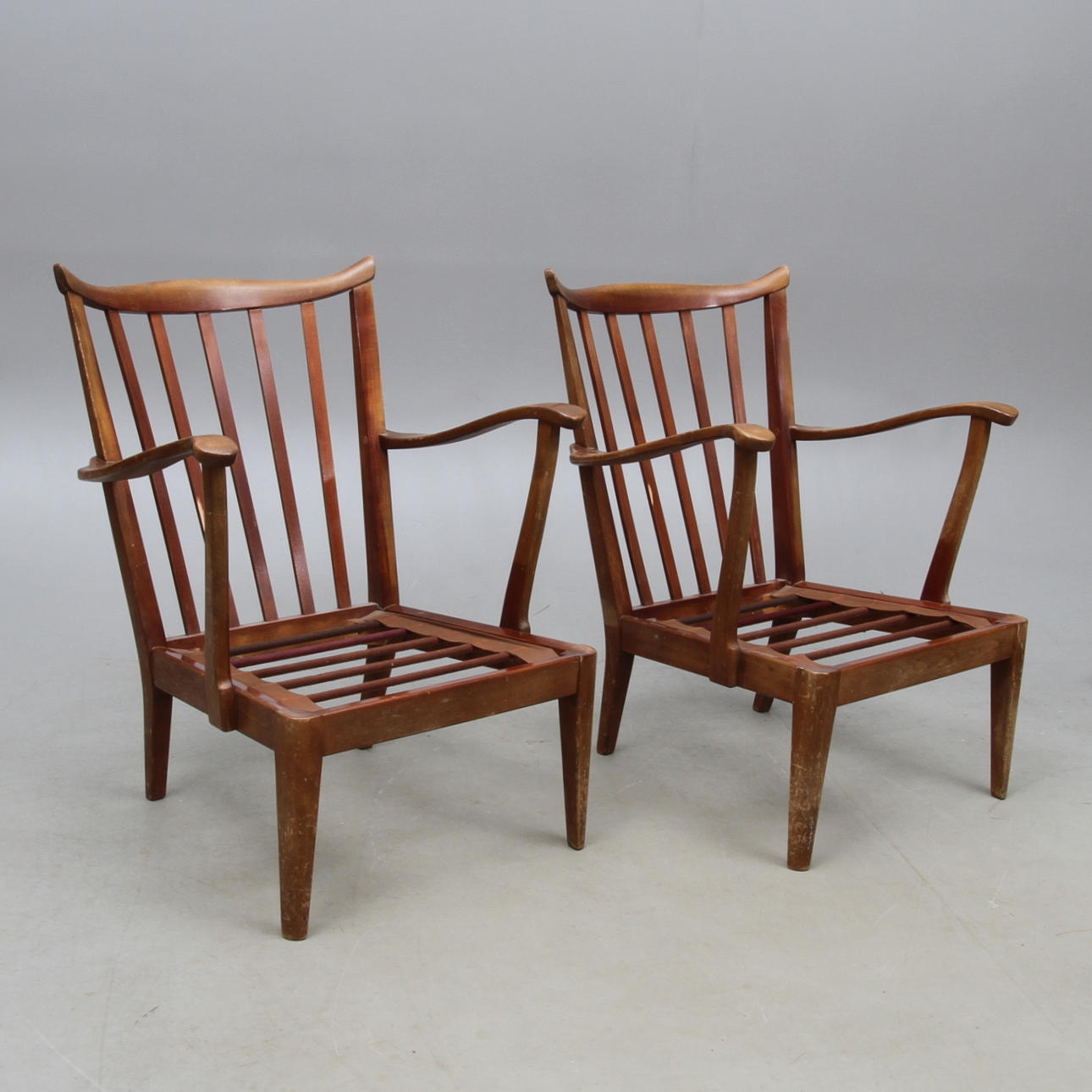 FÅTÖLJER, 1 par, Gemla Diö, 1940-tal.