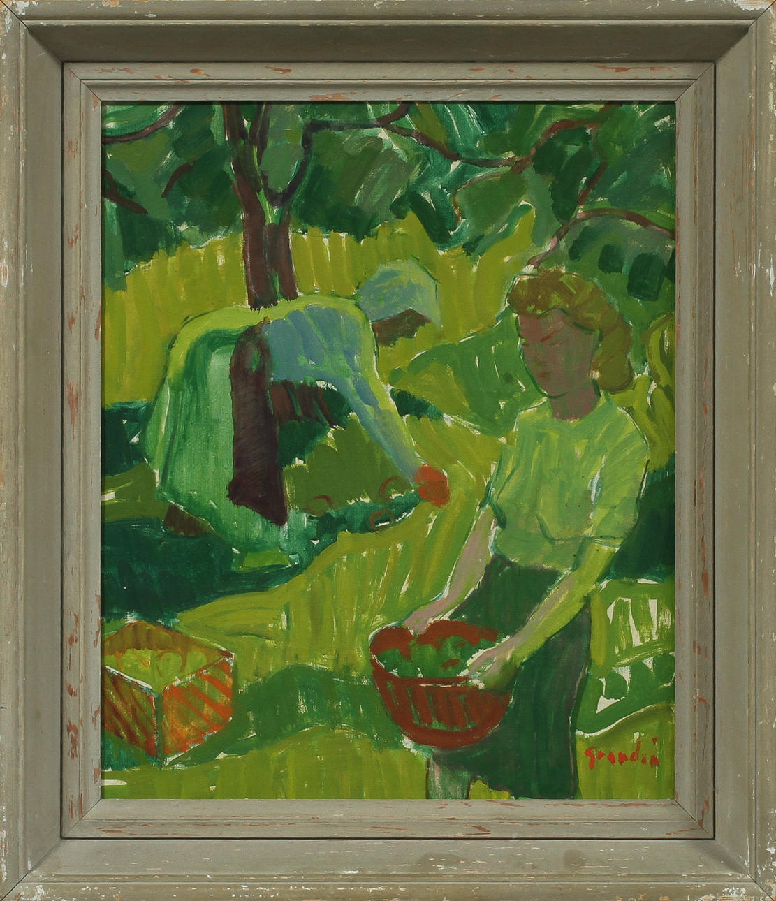 SVÄN GRANDIN. Olja på duk, signerad.