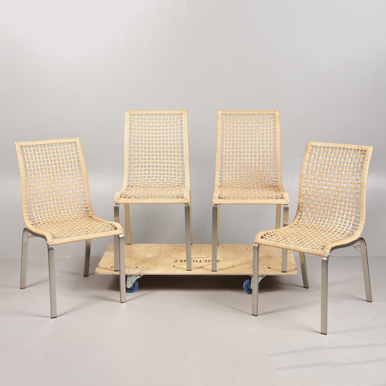 A SET OF FOUR IKEA 'NANDOR' CHAIRS (4). Furniture - Armchairs