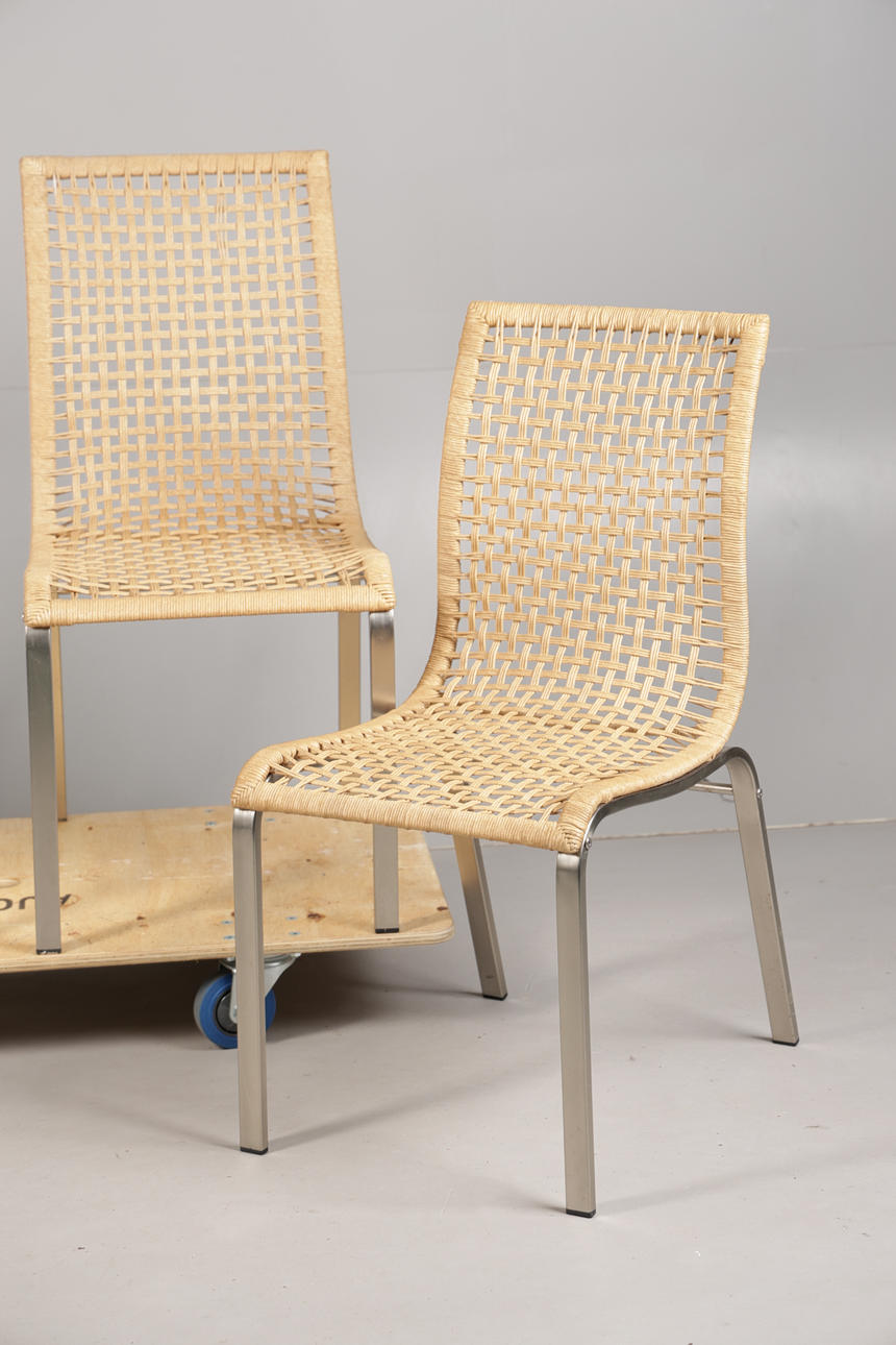 A SET OF FOUR IKEA 'NANDOR' CHAIRS (4). Furniture - Armchairs