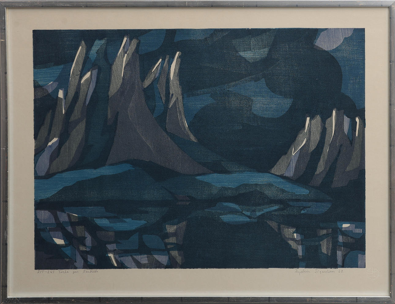 EYSTEIN SIGURDSSON. ABSTRACT LANDSCAPE, 1968.