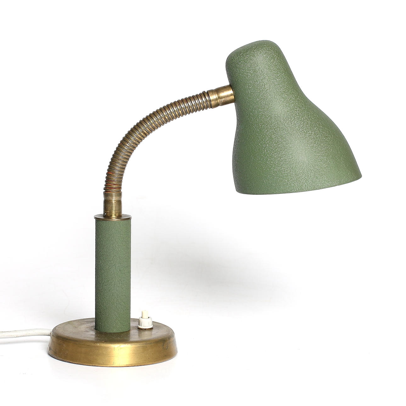 BORDSLAMPA, metall, Nordiska kompaniet (NK), 1930/40-tal.