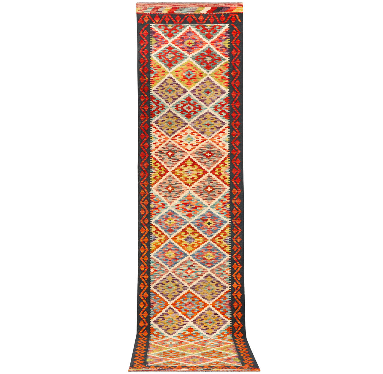 GALLERY CARPET, Kelim Afghan, 403X82 cm.