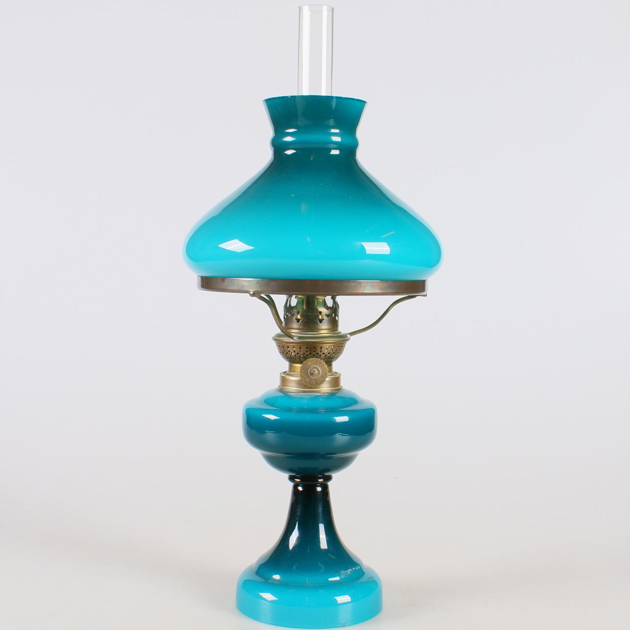 BORDSFOTOGENLAMPA, glas, 1900-talets första hälft.