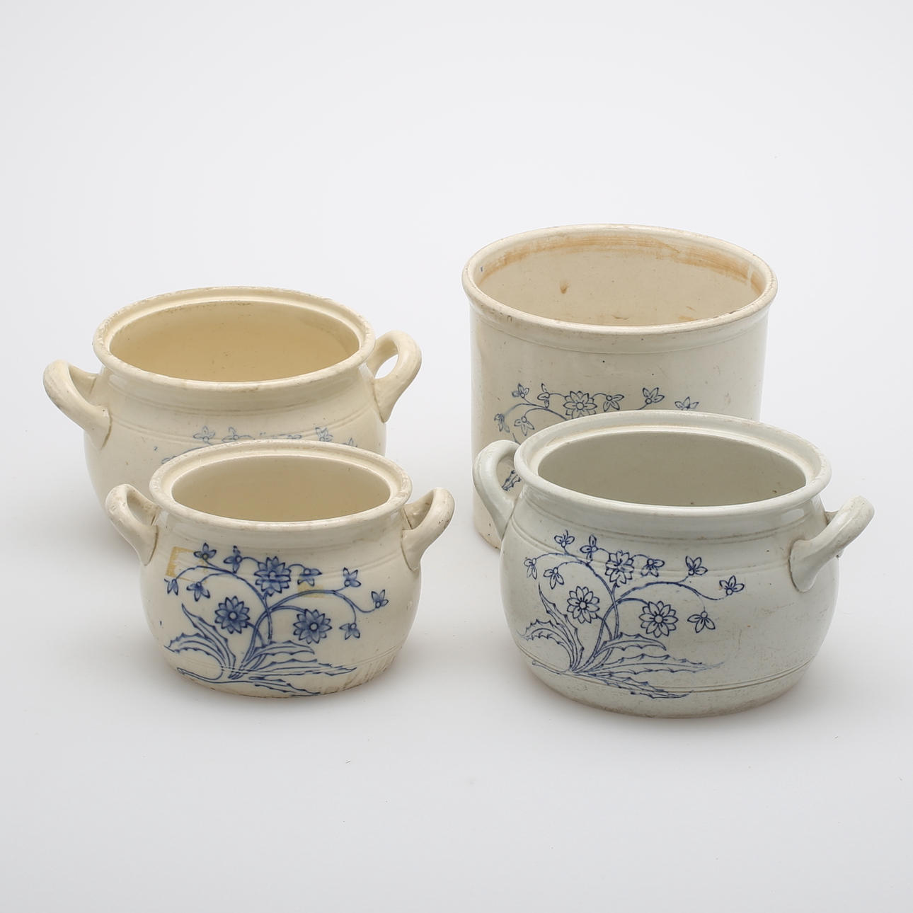 KRUS, 4 st, blåvita, Gustafsberg.