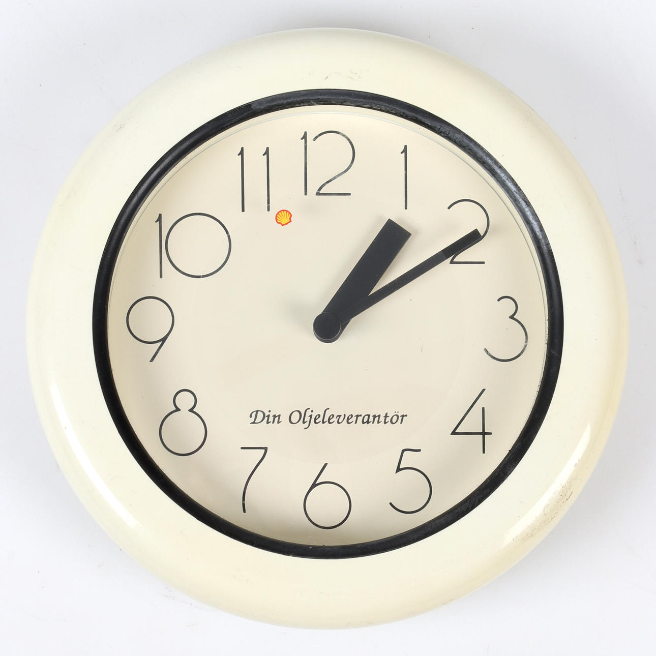A wall clock, Shell Din oil supplier, 1980s. Collectables - Other ...