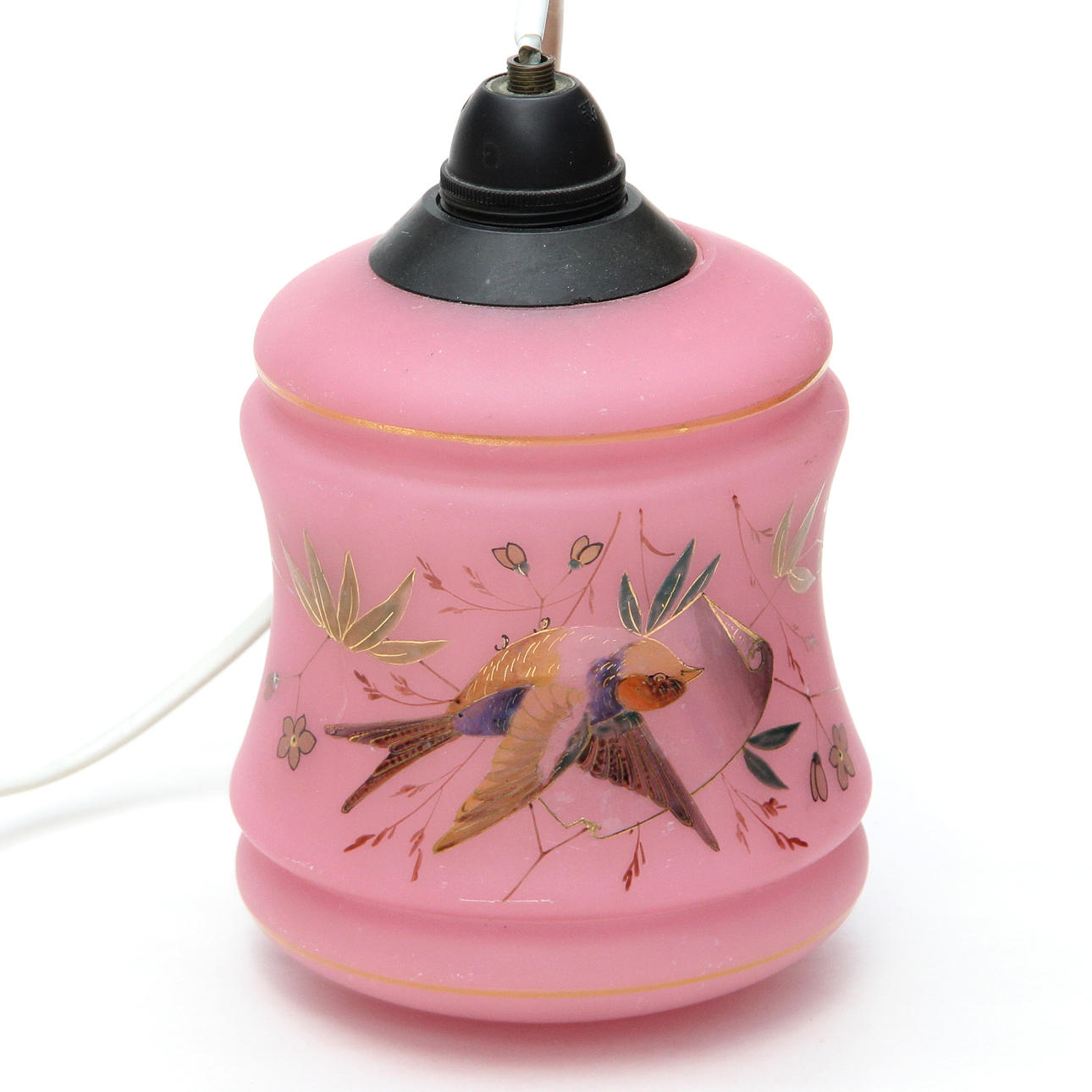 CEILING LAMP, glass, screen antique.