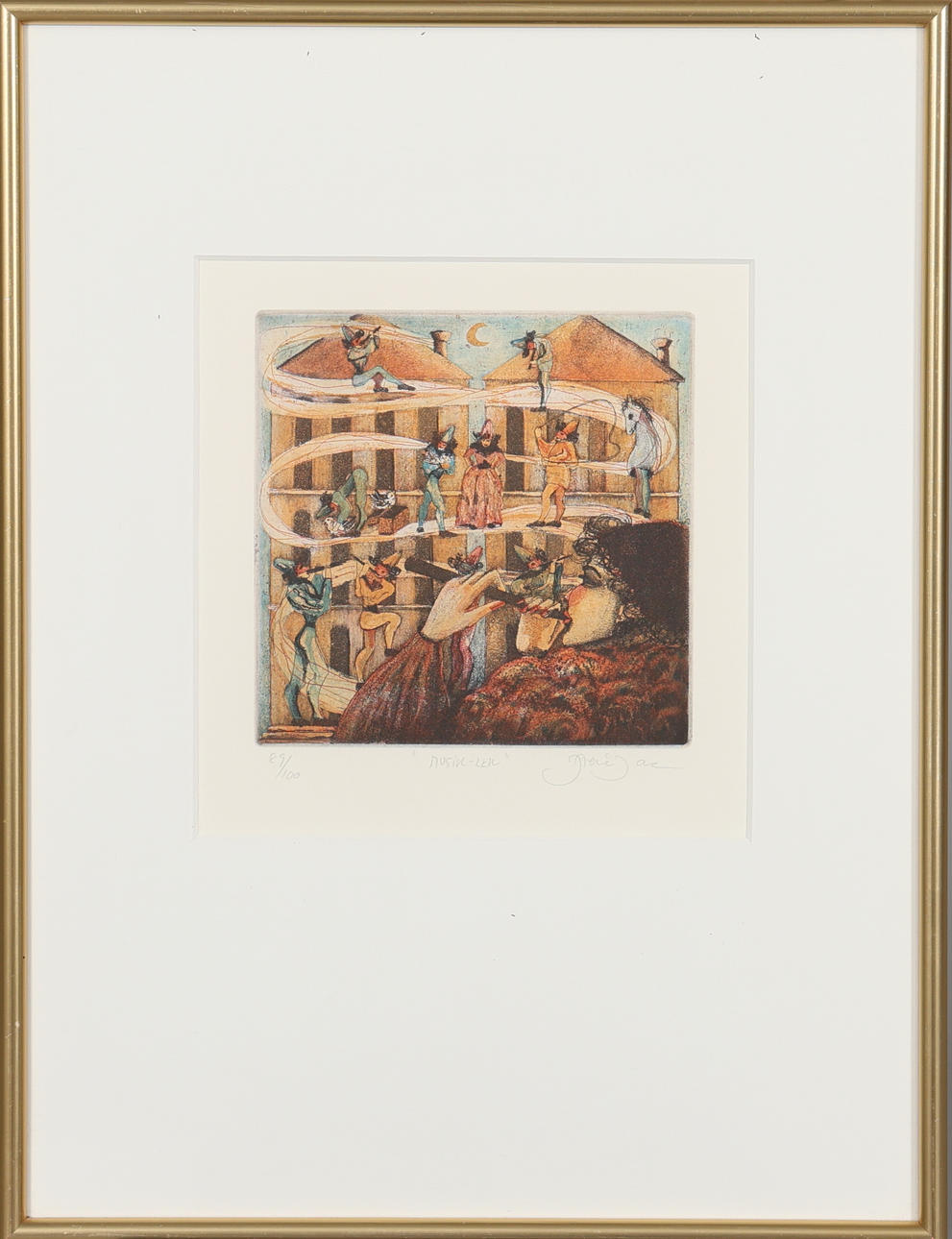 IRENE JARZ. LITHOGRAPHY, signed and numbered.