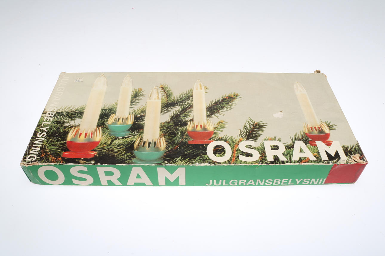 JULGRANSBELYSNING, Osram, 1900-talets andra hälft.