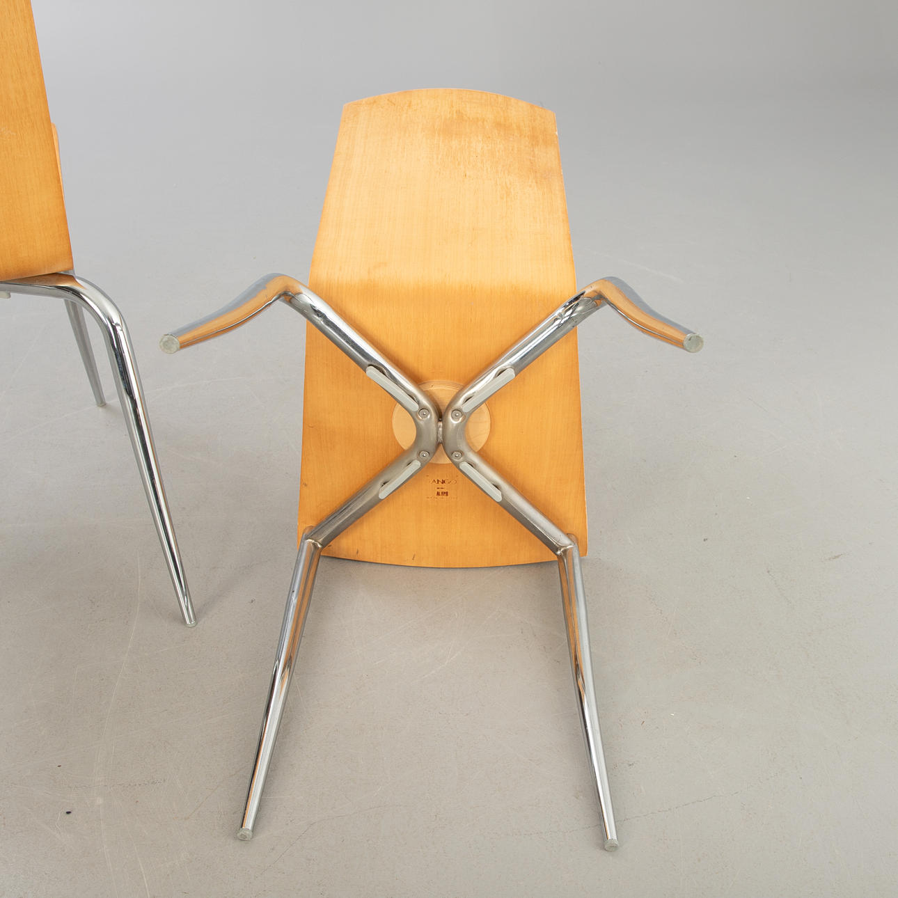PHILIPPE STARCK, 2 chairs, “Olly Tango”, Driade Aleph, Italy