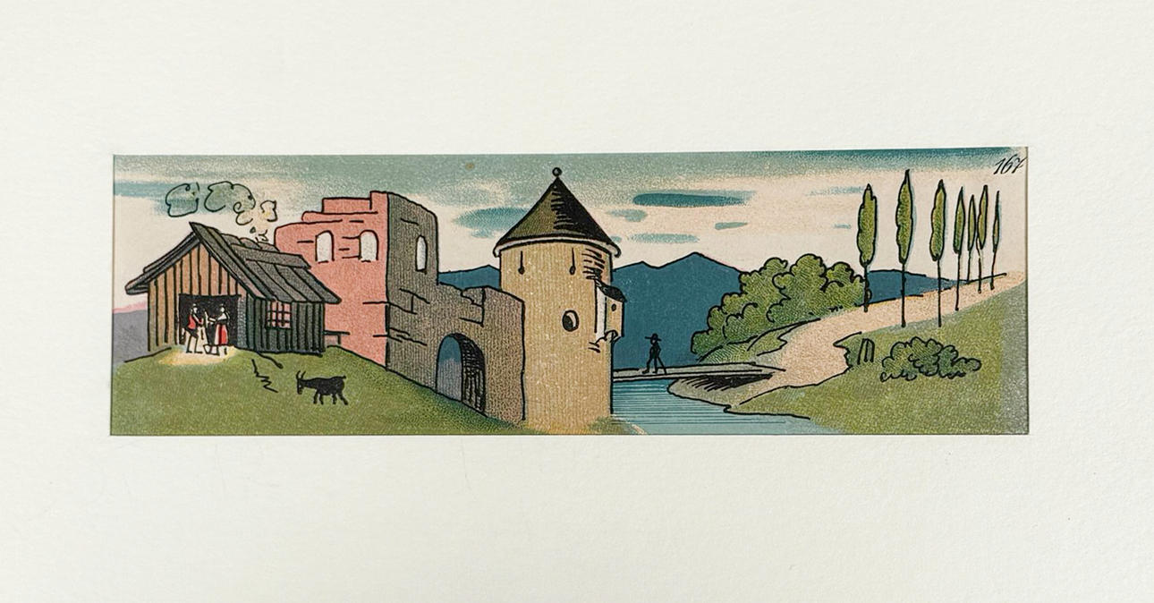 Lothar MEGGENDORFER (1847-1925), chromolithography, Munich, dated: 1885.
