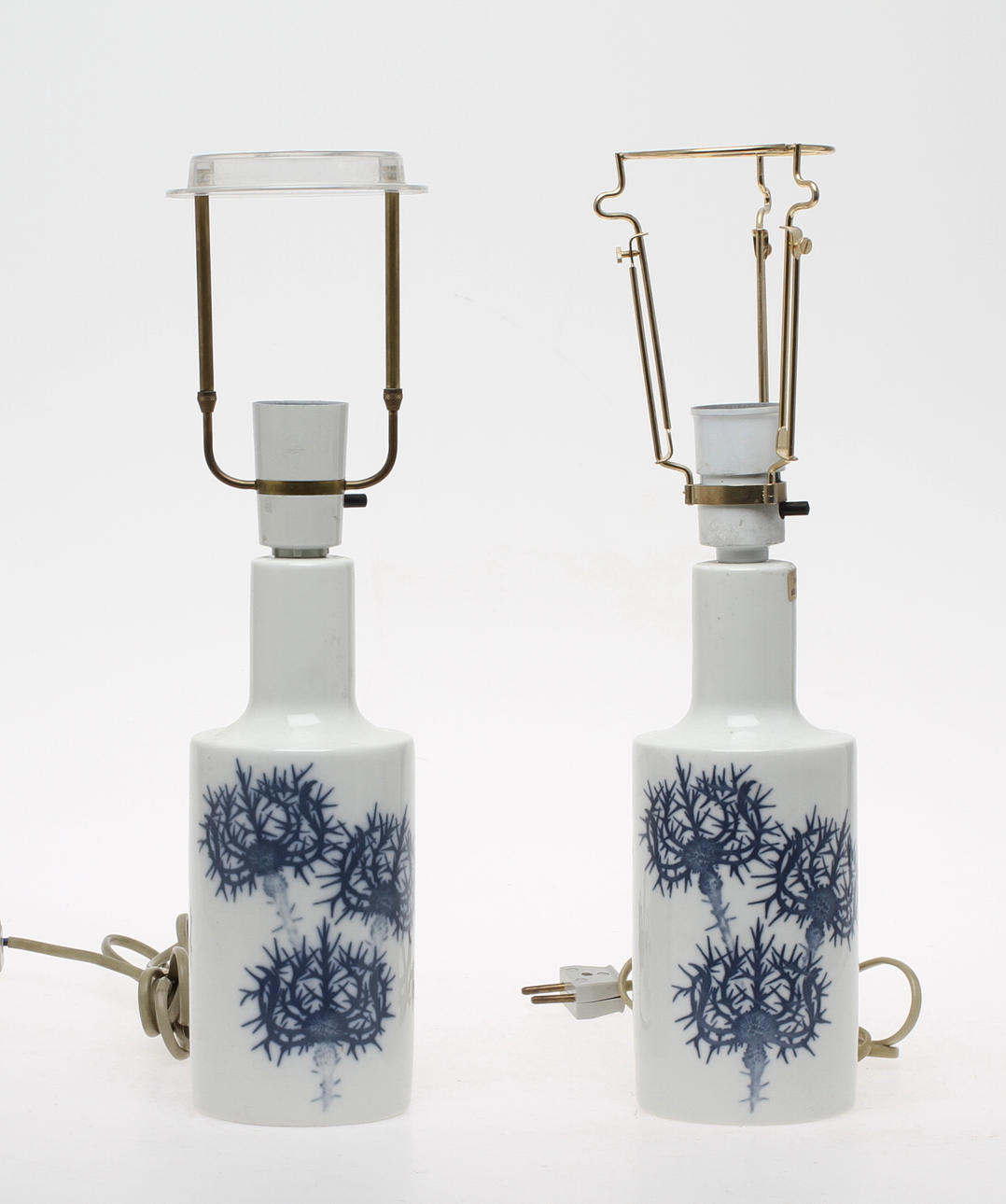 BORDSLAMPOR, 1 par, porslin. Royal Copenhagen.