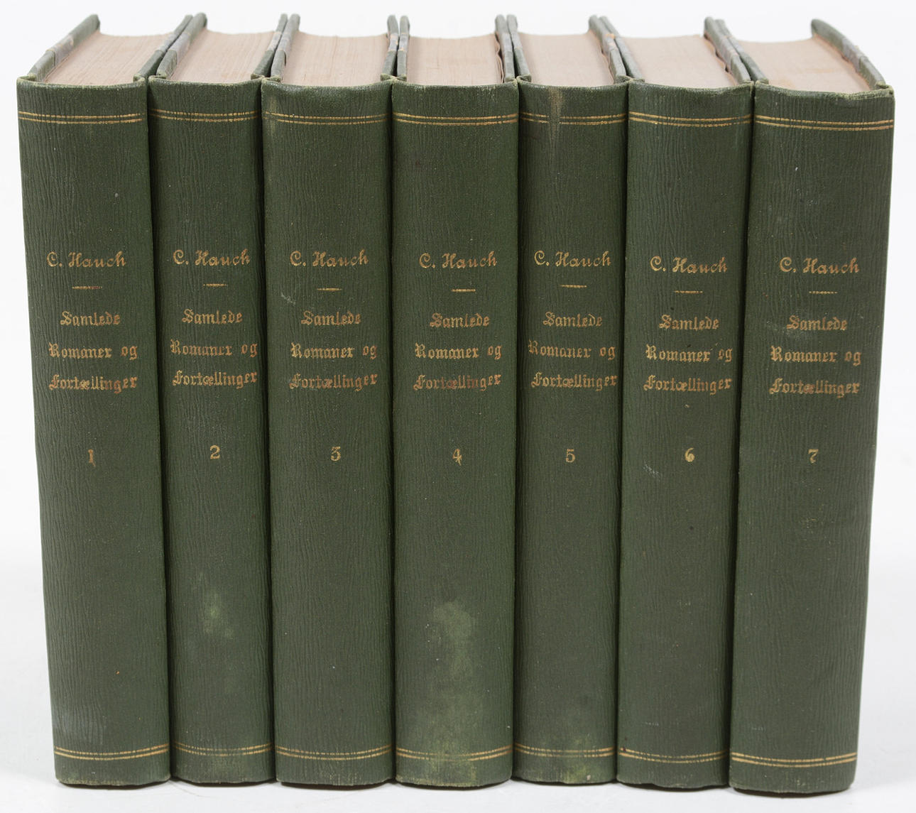HAUCH, CARSTEN. Samlede Romaner og Fortællinger. 1-7.