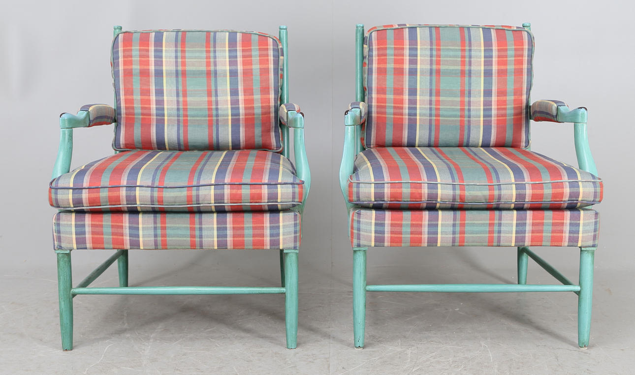 FÅTÖLJER, 1 par, "Blekinge", Gripsholmsmodell, Brita Drewsen och Björn Winblad 1960-tal.