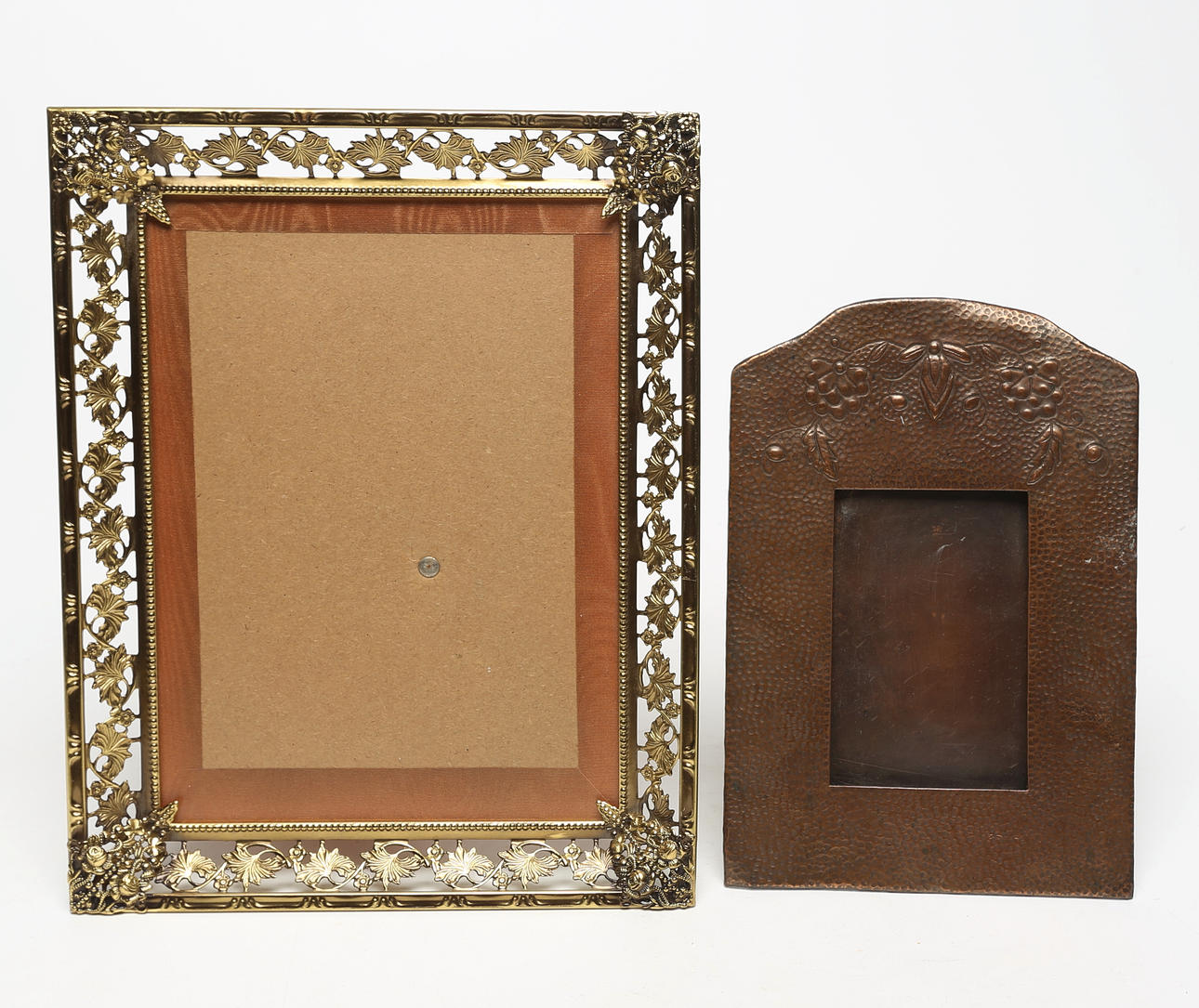 2 frames, copper/metal.