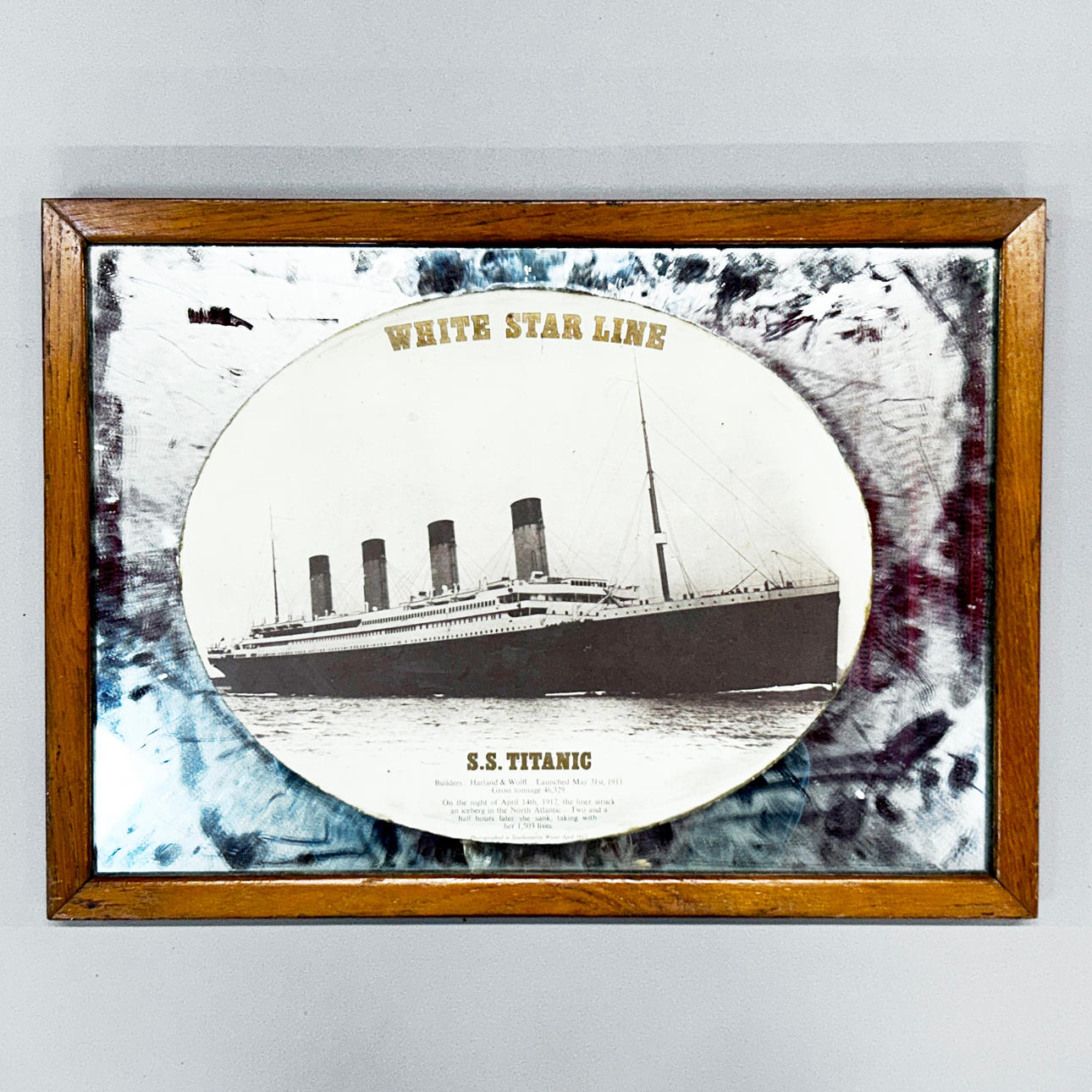WHITE STAR LINE TITANIC MIRROR.