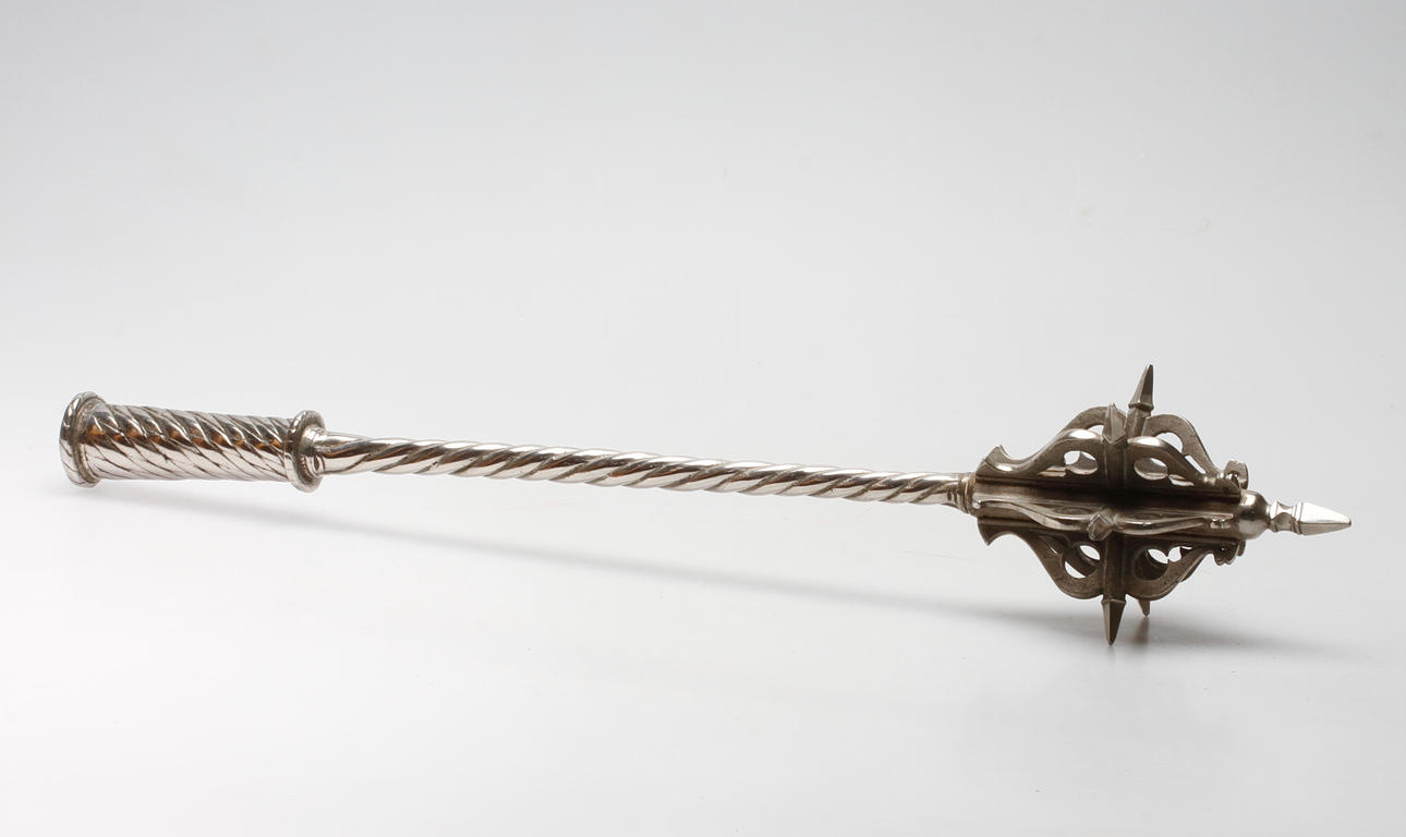 SPIKKLUBBA, sk Morgonstjärna, järn, replika efter 1400-talsmodell.
