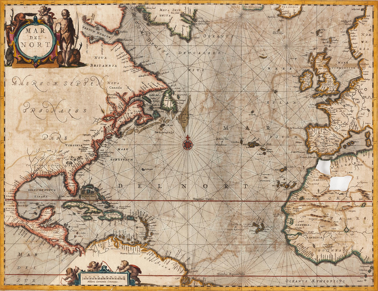 JANSSONIUS, Mar del Nort, 1659.