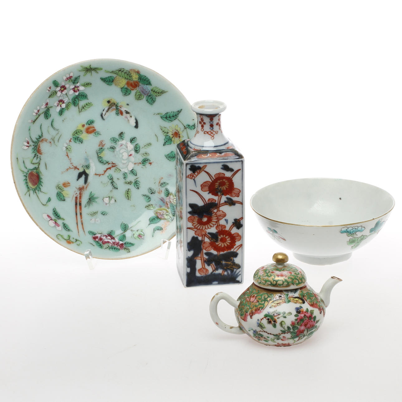 PARTI PORSLIN, 4 delar, orientaliskt.