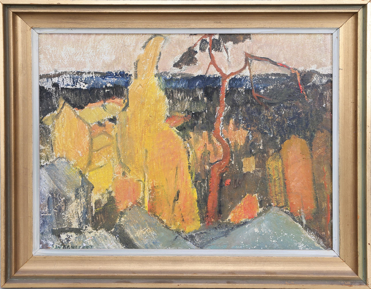 HANNES WAGNSTEDT. Landskap, olja på pannå, signerad.