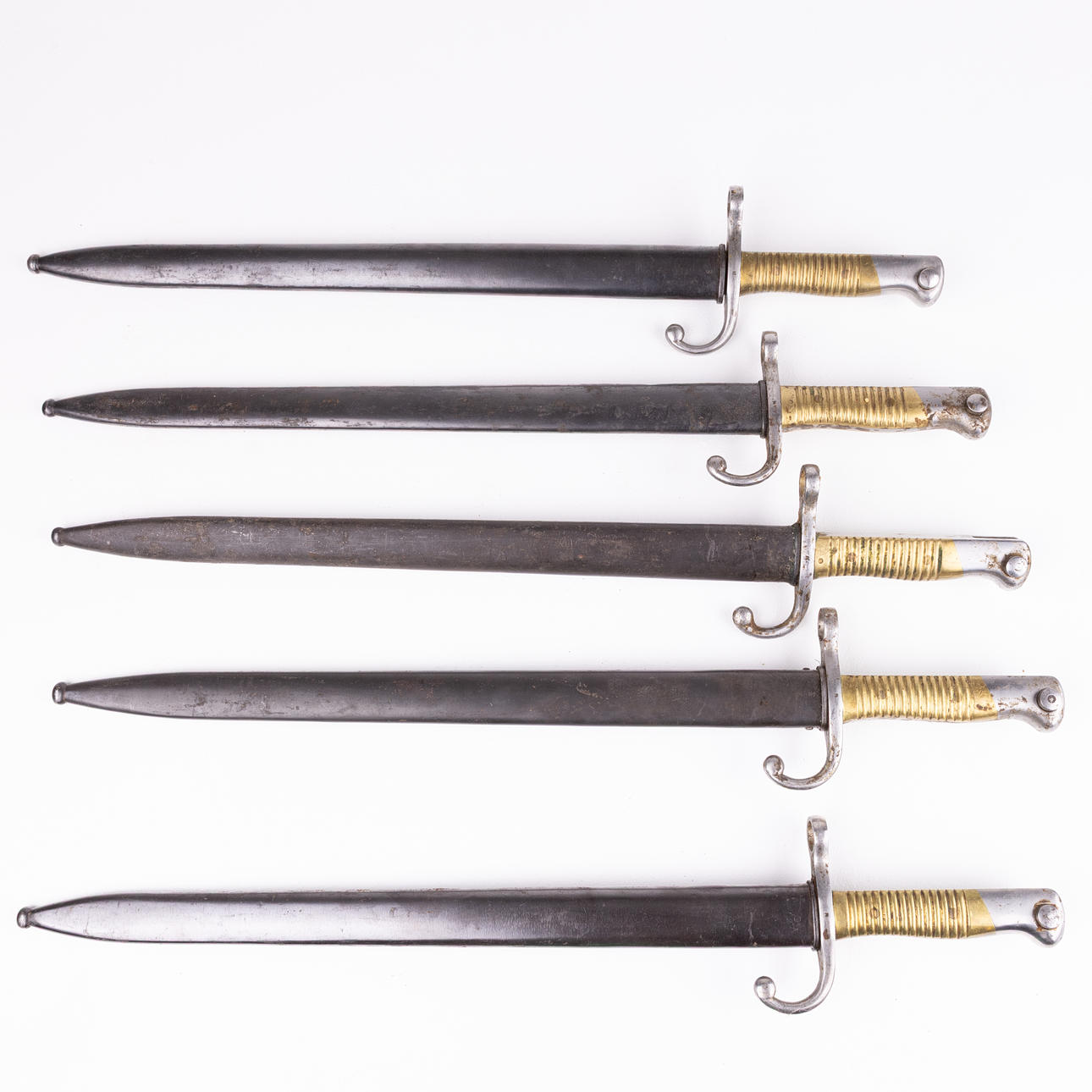 BAJONETTER, 5 st, m/1891 Mauser, Argentina, ca 1900.