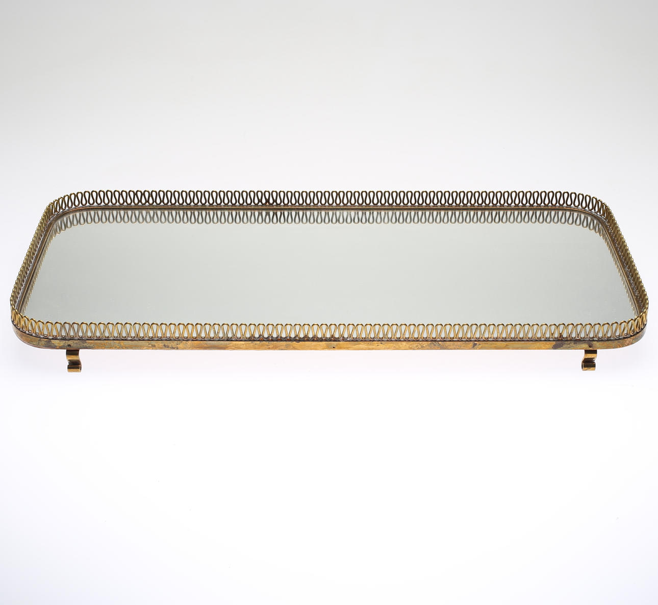 BORDSPLATEAU, mässing, 1900-tal.