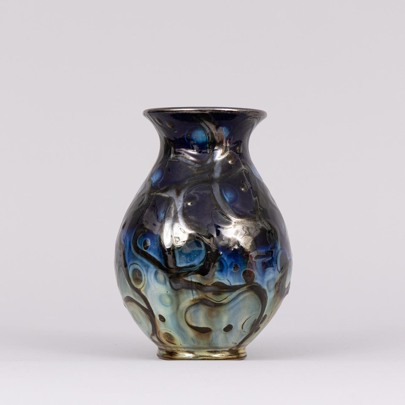 HERMAN KÄHLER. Vase, glazed earthenware, signed.