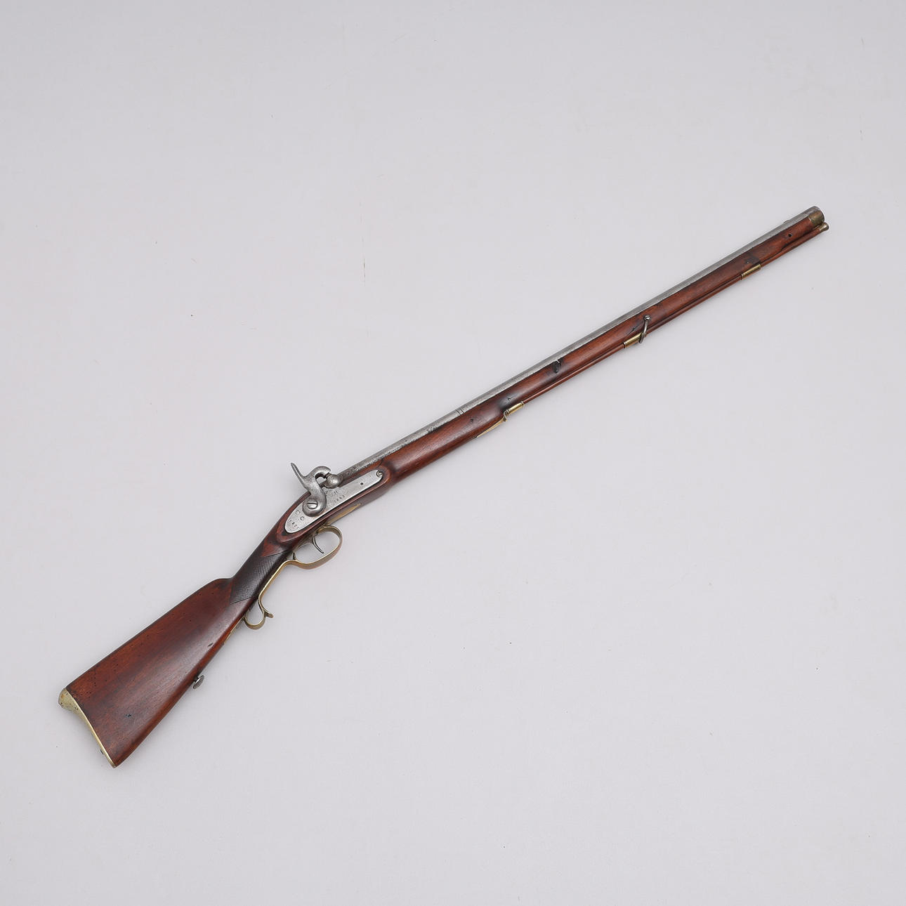 ONE FOR SLAG LOCK CONVERTED RIFLE, the lock made by Huskvarna, marked ...