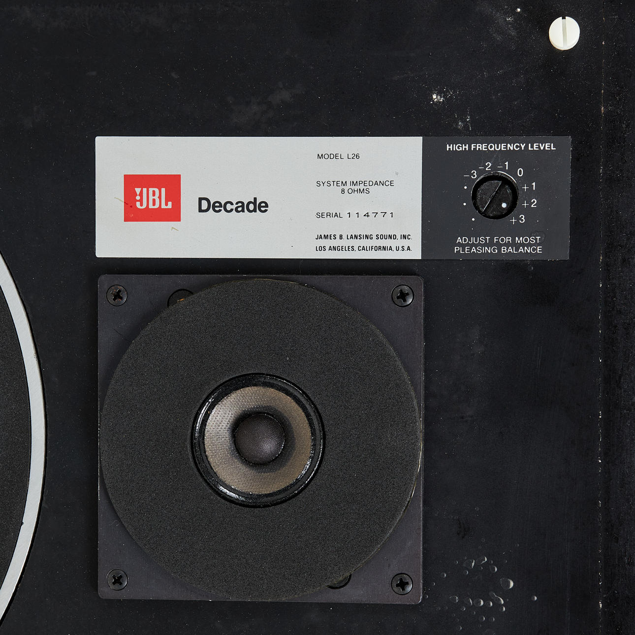 JBL, speaker, “Model Decade L26