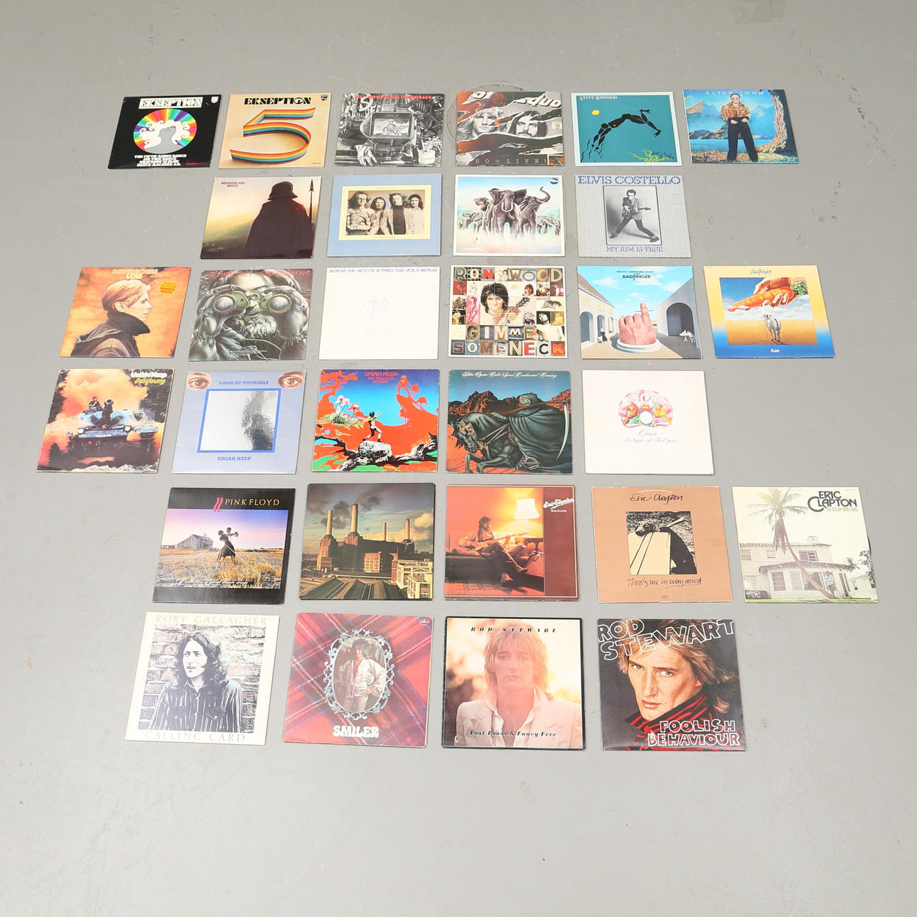 LP Skivor, 30 st, England, 1970/80-tal.