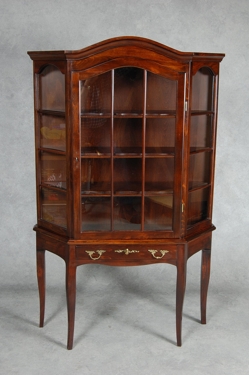 VITRINSKÅP, rokokostil, 1900-tal.