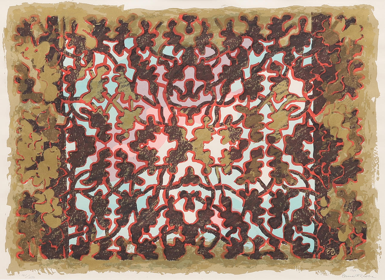LENNART RODHE. Lithograph, signed, dated 1981 and numbered 161/250.