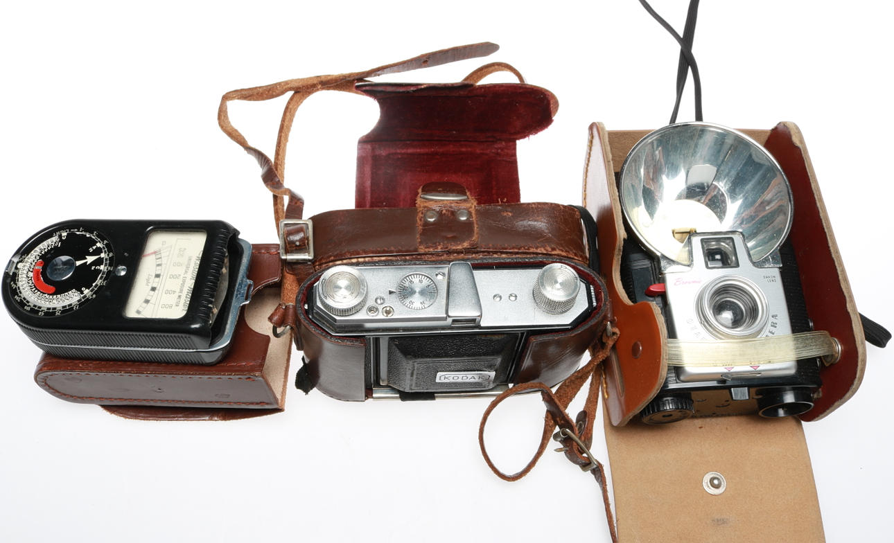 KAMERA, BLIXT samt MÄTARE, 3 delar, 1900-tal.