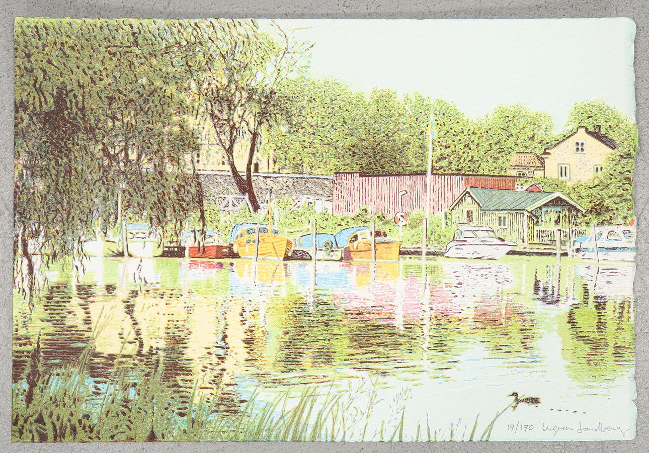 INGVAR LANDBERG lithograph 19/170, signed.