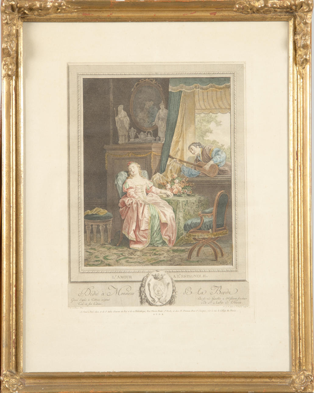 JEAN-BAPTISTE LEPRINCE. EFTER. L´amour a l´espagnole, gravyr.