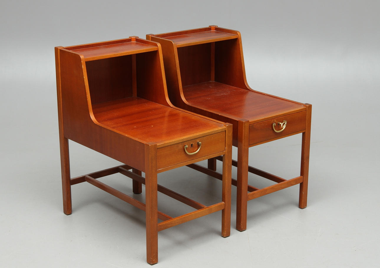 SÄNGBORD, 1 par, Nordiska Kompaniet, 1950-tal.