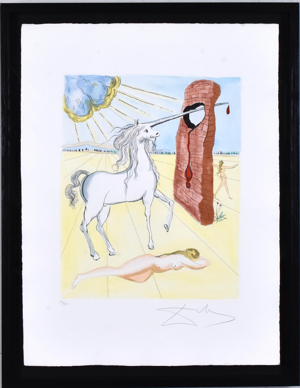 SALVADOR DALI. EFTER. Färgetsning.