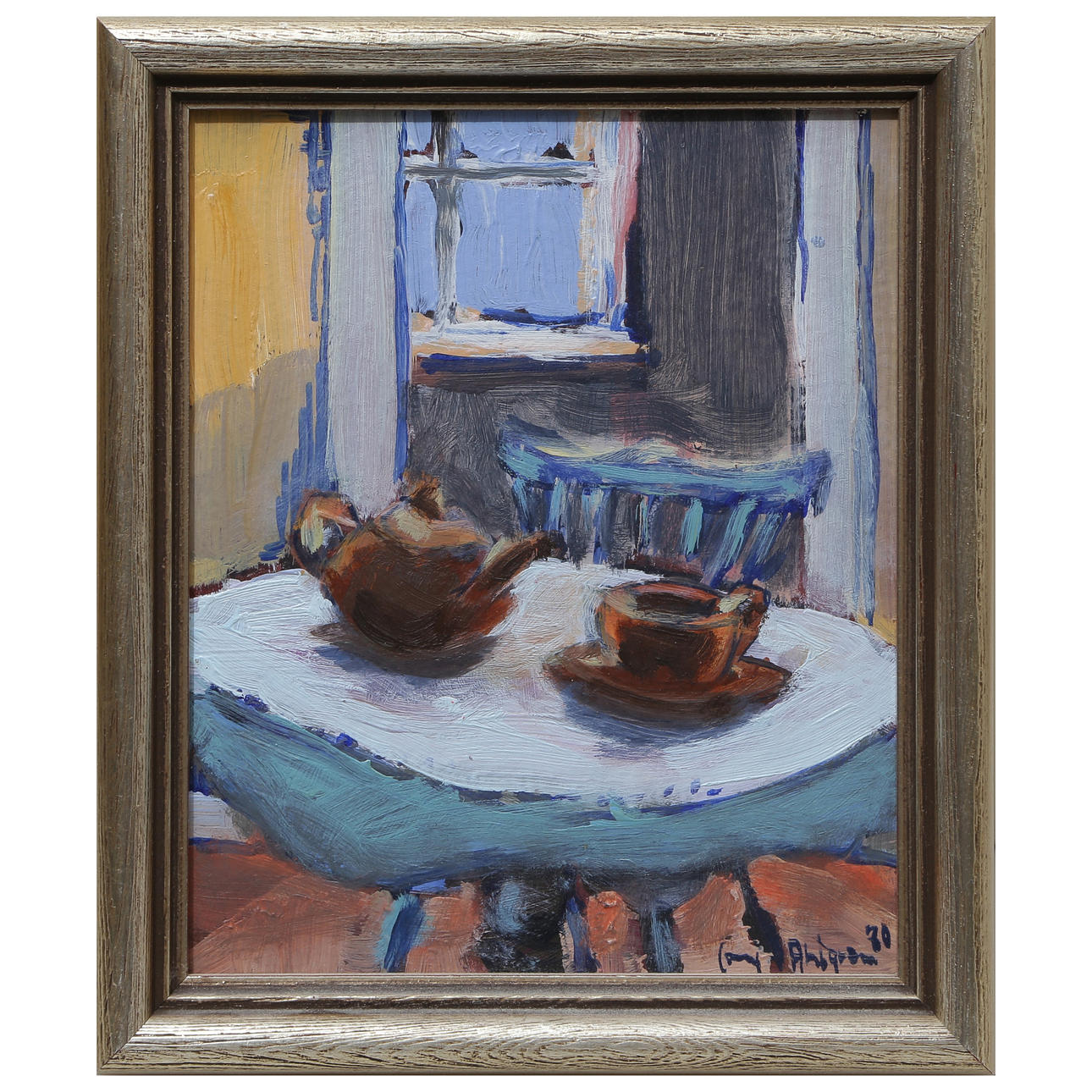 UNIDENTIFIED ARTIST, OIL ON PANEL, SIGNED, DATED (CONNY AHLGREN). Art ...