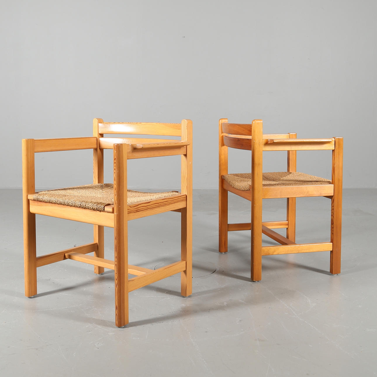 KARMSTOLAR, ett par, modell Asserbo, Børge Mogensen, Karl Andersson & Söner.