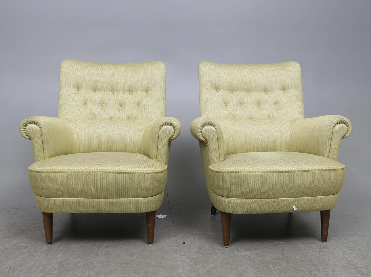 FÅTÖLJER, ett par, "Hemmakväll", Carl Malmsten.