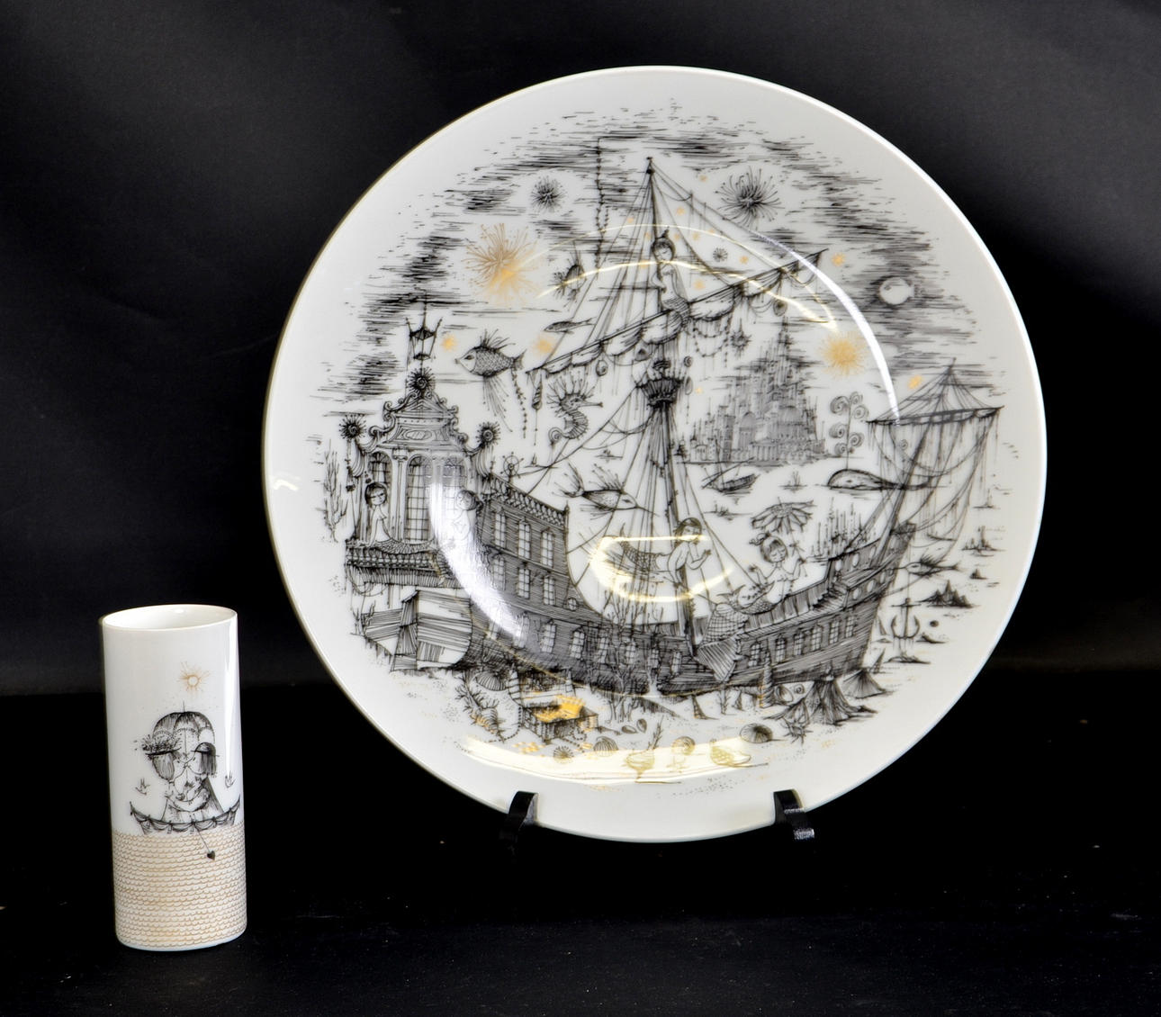 FAT SAMT VAS, porslin, design Raymond Peynet, Rosenthal.