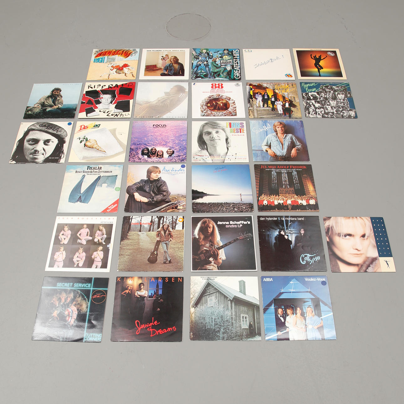 LP Skivor, 29 st, Sverige/Danmark, 1970/80-tal.